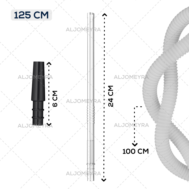 شلنگ قلیان یکبارمصرف اکونومی شفاف