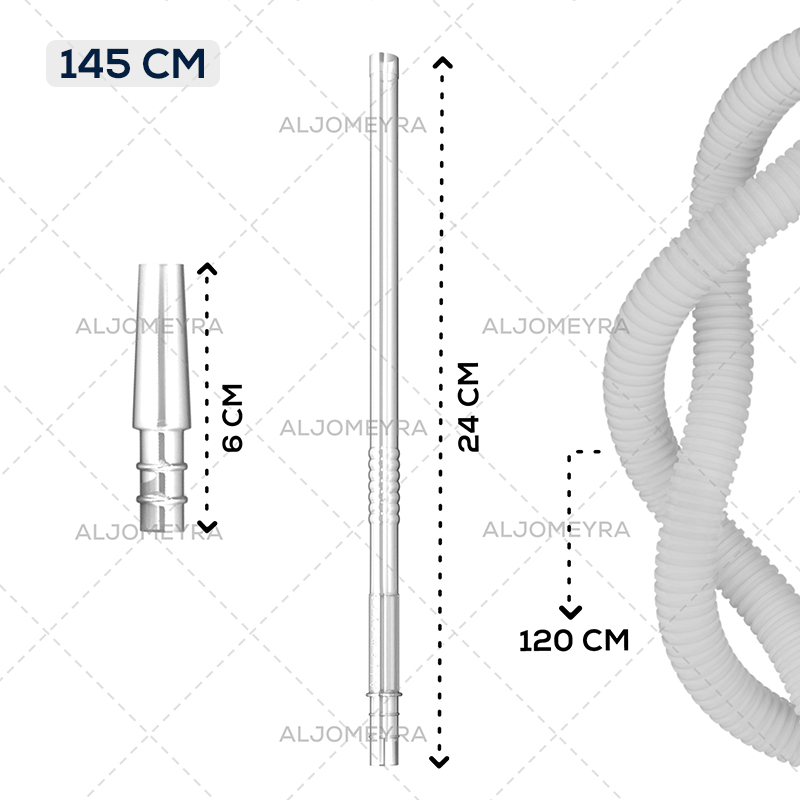 شلنگ قلیان یکبار مصرف اکونومی شفاف